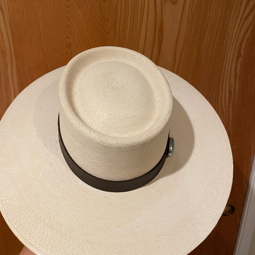 Atwood Nevada Turquoise Palm Leaf Flat Brim Hat - Picture 4 of 9